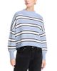 Aqua Aqua Stripe Drop Shoulder Sweater - 1
