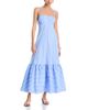 Aqua Aqua Stripe Open Back Maxi Dress - 1