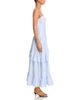Aqua Aqua Stripe Ruffle Asymmetrical Midi Dress - 5