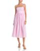 Aqua Aqua Stripe Side Lace Up Midi Dress - 1