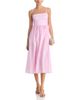 Aqua Aqua Stripe Side Lace Up Midi Dress - 2
