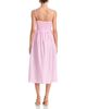 Aqua Aqua Stripe Side Lace Up Midi Dress - 4