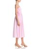 Aqua Aqua Stripe Side Lace Up Midi Dress - 5