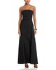 Aqua Aqua Tech Scuba Strapless Maxi Dress - 1