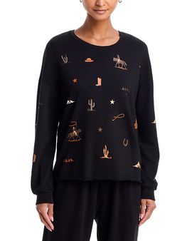 Aqua Aqua Tessa Rodeo Elements Cotton Sweatshirt