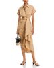 Aqua Aqua Tie Front Midi Shirt Dress - 2