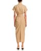 Aqua Aqua Tie Front Midi Shirt Dress - 4