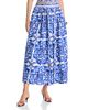 Aqua Aqua Tile Midi Skirt - 1
