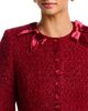 Aqua Aqua Tweed Peplum Hem Velvet Bow Jacket - 6