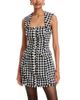Aqua Aqua Tweed Square Neck Mini Dress - 1