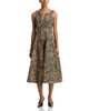Aqua Aqua V Neck Panel Sleeveless Dress - 1