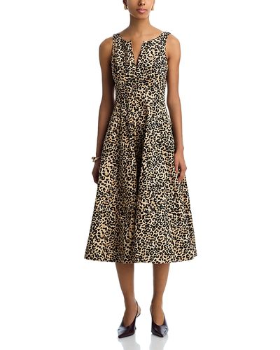 Aqua Aqua V Neck Panel Sleeveless Dress