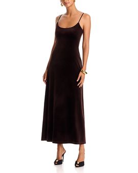 Aqua Aqua Velvet A Line Maxi Dress