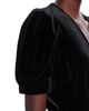 Aqua Aqua Velvet Crystal Bow Peplum Top - 5