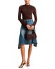 Aqua Aqua Velvet Lace Long Sleeve Top - 2