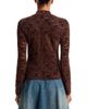 Aqua Aqua Velvet Lace Long Sleeve Top - 3