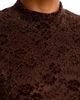Aqua Aqua Velvet Lace Long Sleeve Top - 4