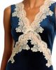 Aqua Aqua Velvet Lace Trim Slip Dress - 2