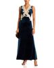 Aqua Aqua Velvet Lace Trim Slip Dress - 3