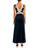 Aqua Aqua Velvet Lace Trim Slip Dress - 4