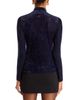 Aqua Aqua Velvet Mock Neck Top - 3