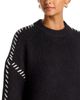 Aqua Aqua Whipstitch Trim Crewneck Sweater - 4
