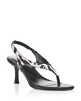 Aqua Aqua Women's Dana Animal Print Thong Sandals