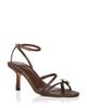 Aqua Aqua Women's Diana Braided Leather Mid Heel Sandals - 1