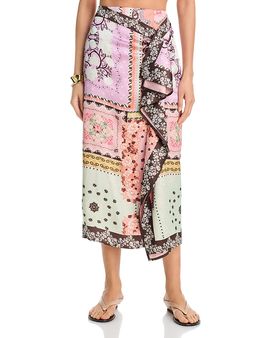 Aqua Aqua x Agua Bendita Ruffle Wrap Maxi Skirt