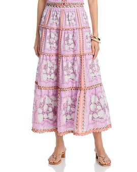 Aqua Aqua x Agua Bendita Tiered Maxi Skirt