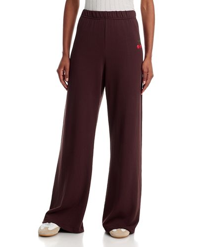 Aqua Aqua x Lauren Moshi Melody Wide Leg Sweatpants