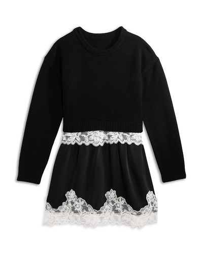 Aqua Aqua x Nicky Hilton Girls' Long Sleeved Dress, Little Kid, Big Kid