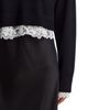 Aqua Aqua x Nicky Hilton Lace Trim Slip Dress & Sweater - 4