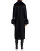 Aqua Aqua x Nicky Hilton Long Wool Coat with Faux Fur Trim - 5