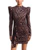 Aqua Aqua Ziger Puffed Shoulder Mini Dress - 1