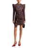 Aqua Aqua Ziger Puffed Shoulder Mini Dress - 2