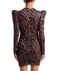 Aqua Aqua Ziger Puffed Shoulder Mini Dress - 4