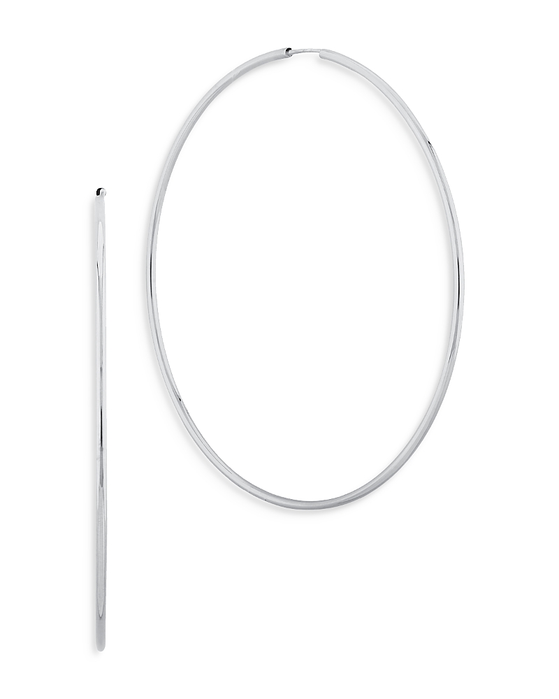Aqua Bloomingdale's Fine Collection Endless Hoop Earrings in Sterling Silver