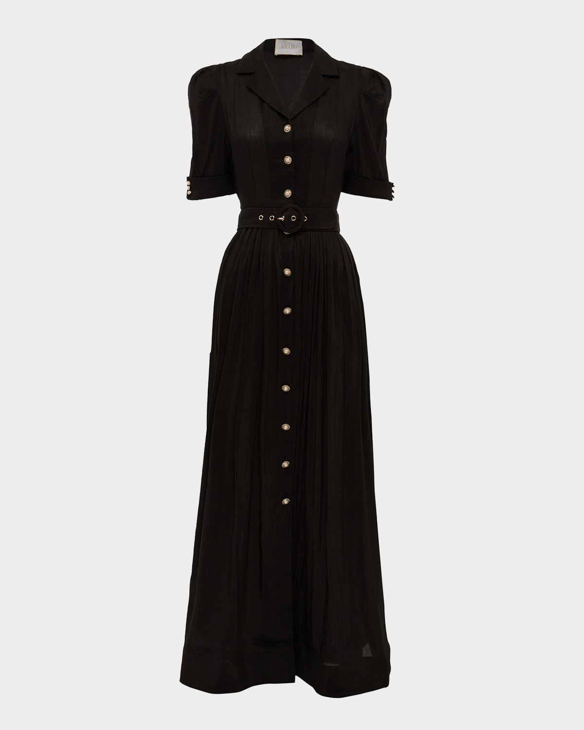 Aqua Blu Australia Eloise Belted Maxi Shirtdress