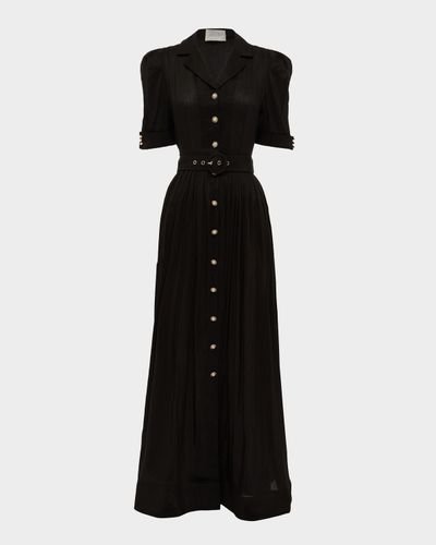 Aqua Blu Australia Eloise Belted Maxi Shirtdress