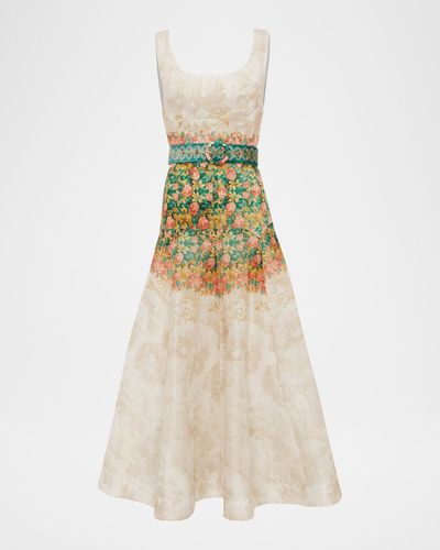 Aqua Blu Australia Phoebe Belted Midi Dress
