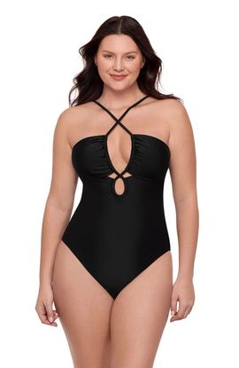 Aqua Green Aqua Green Double Keyhole One Piece
