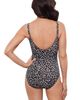 Aqua Green Aqua Green Princess Seam V-Neck Side Shirred Adjustable One-Piece Swimsuit - 3