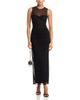 Aqua Sleeveless Mesh Dress - 2