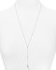 Aqua Sterling Silver and Blue Topaz Y Necklace, 26 - 1