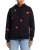 Aqua Vintage Havana Embellished Lips Hoodie - 1