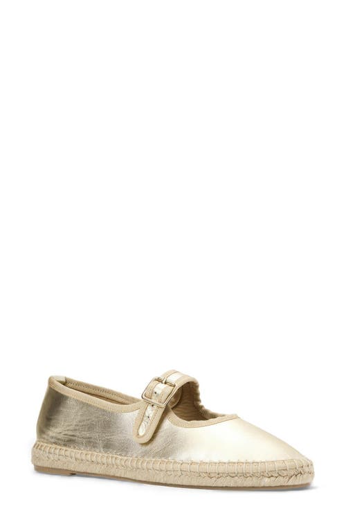 Aquatalia Aquatalia Acora Leather Mary Jane Espadrille Flat