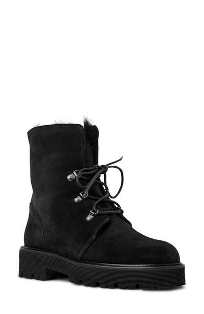 Aquatalia Aquatalia Eva Faux Shearling Cuff Weatherproof Hiker Boot