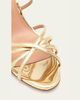 Aquazzura 75mm Tell Me Metallic Leather Mules - 3