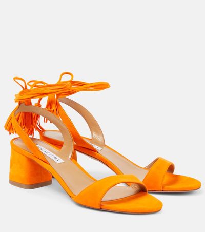 Aquazzura Aquazzura Alu tasseled suede sandals